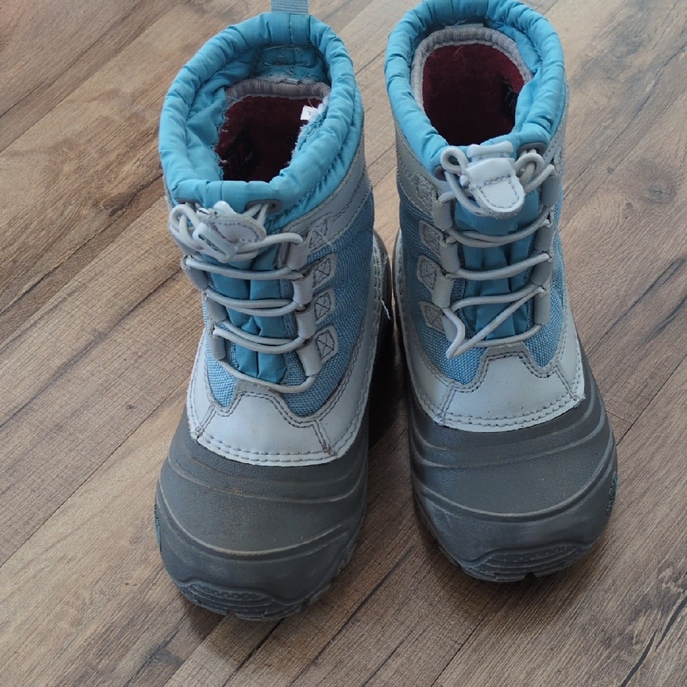 The North Face Kids Blue Gray Waterproof Snow Boots